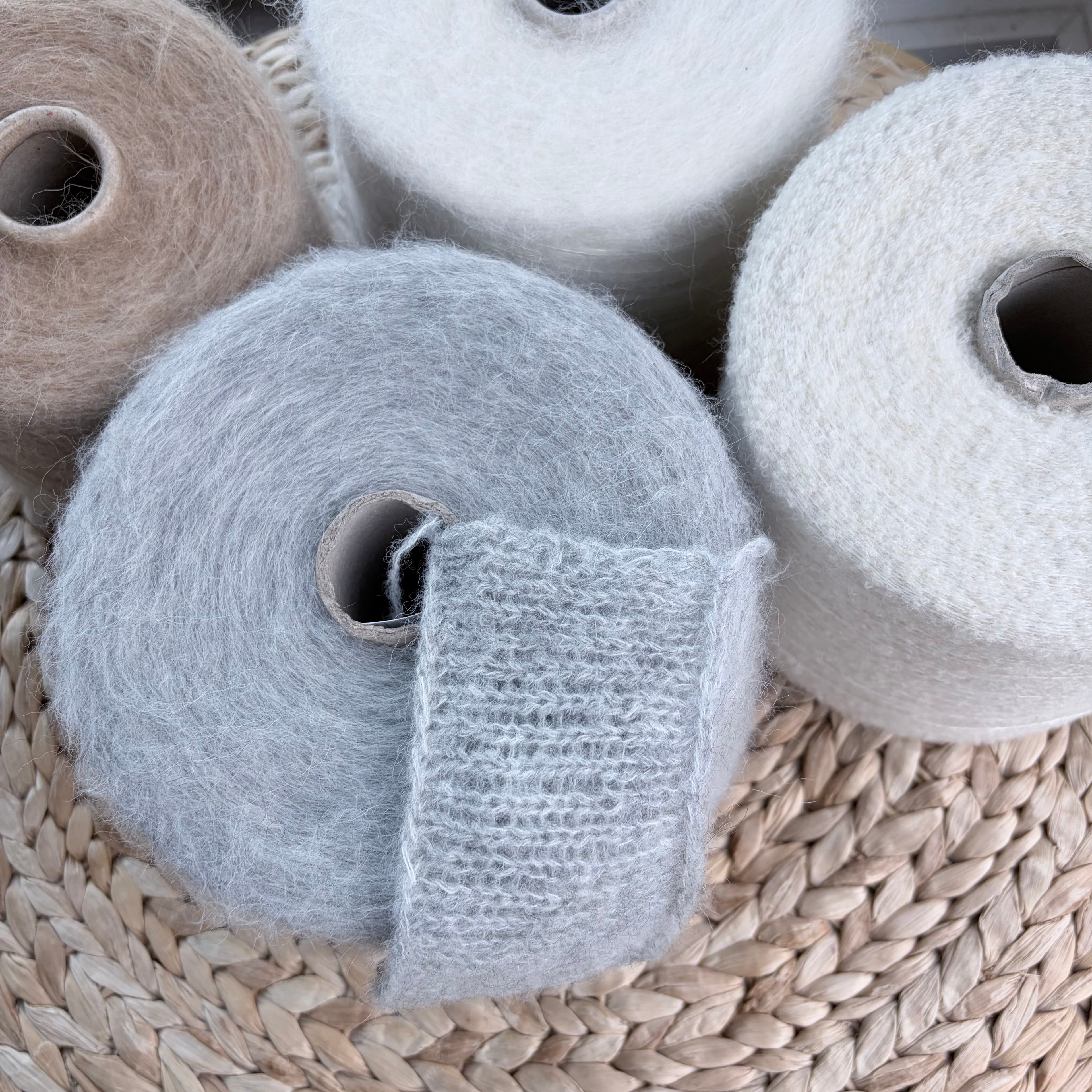 Pecci Filati Art. Milady 1/10 gebürstete Alpakamischung, Farbe: Nebelmélange