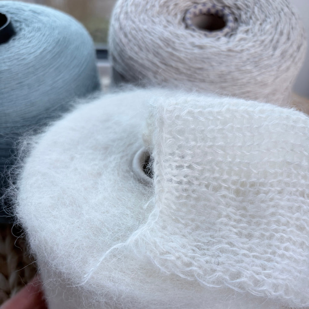 Torcitura di Domaso art. Bella Nm.10000, babyalpaca-kidmohair blend, col. Meringue