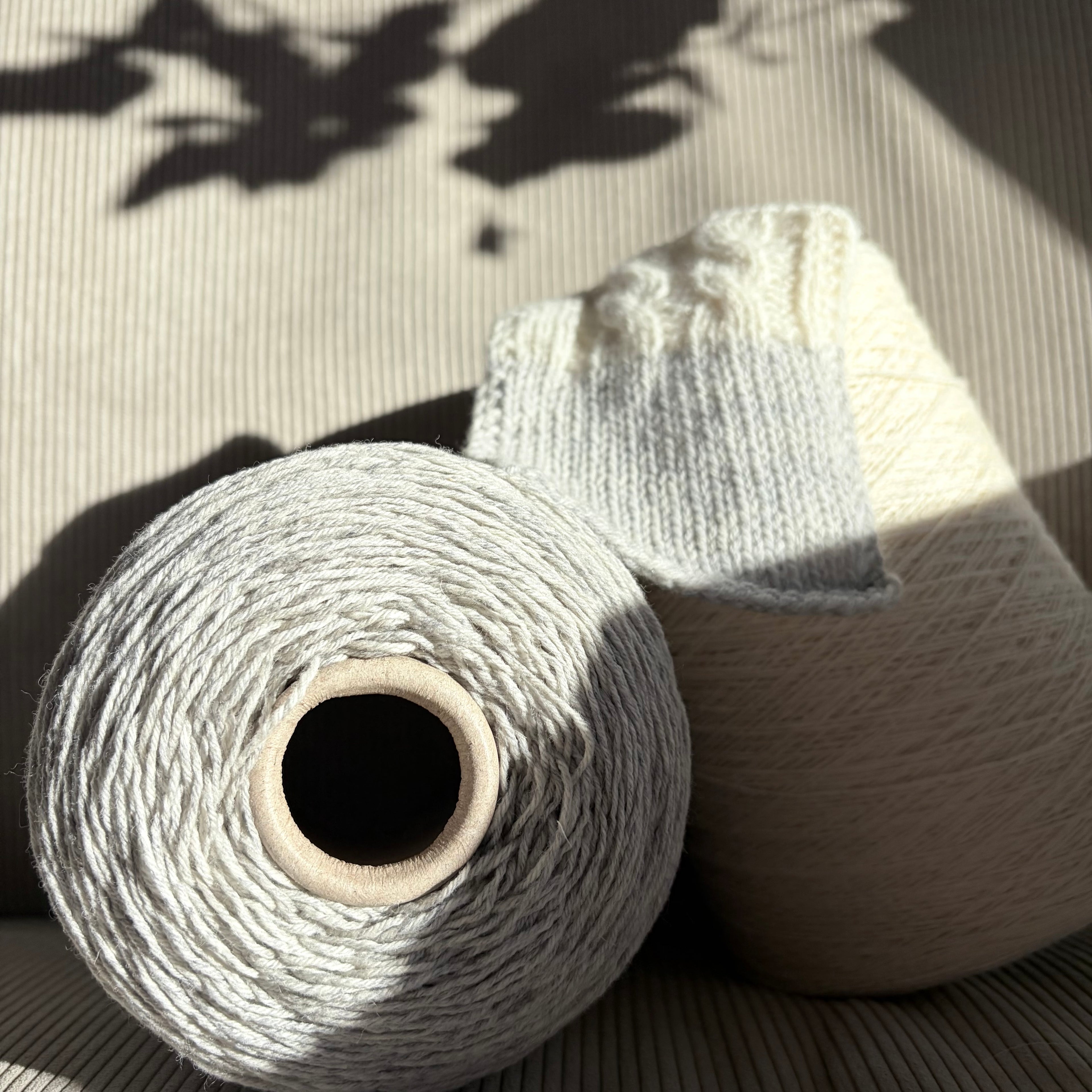 Luxury Selection by Ri.Go, Art. Sol Levante 2/14, Merino-Kaschmir-Mischung, Farbe: naturweiß