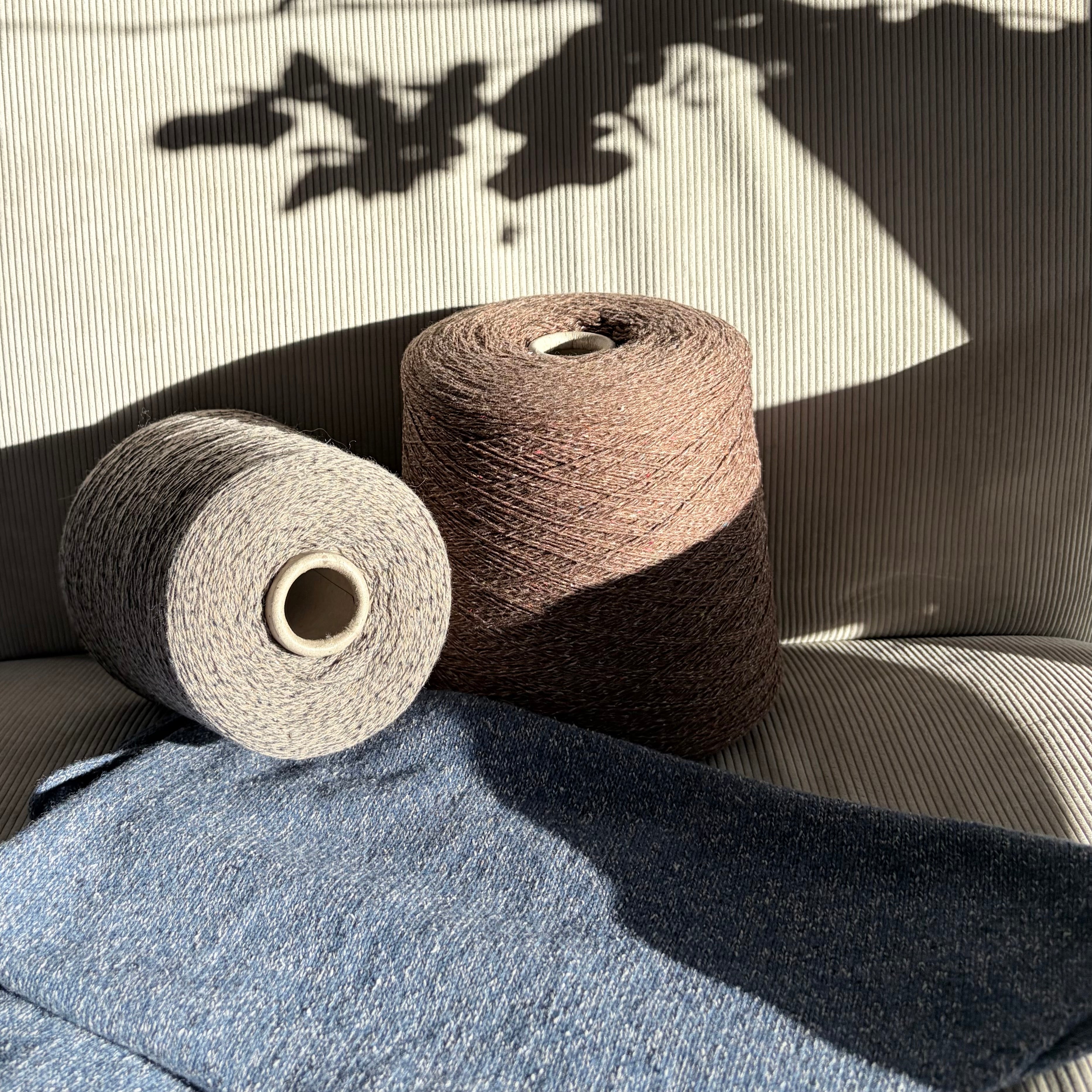 Millefili Art. Cacio e Pepe 1/7800, Kaschmir-Seidenmischung, Farbe: Schokolade und Konfetti