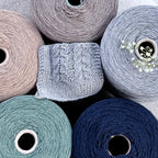 G&G Filati Art. Supremo 3/14, 70 % Kaschmir, 30 % Seide, Farbe: Eukalyptus