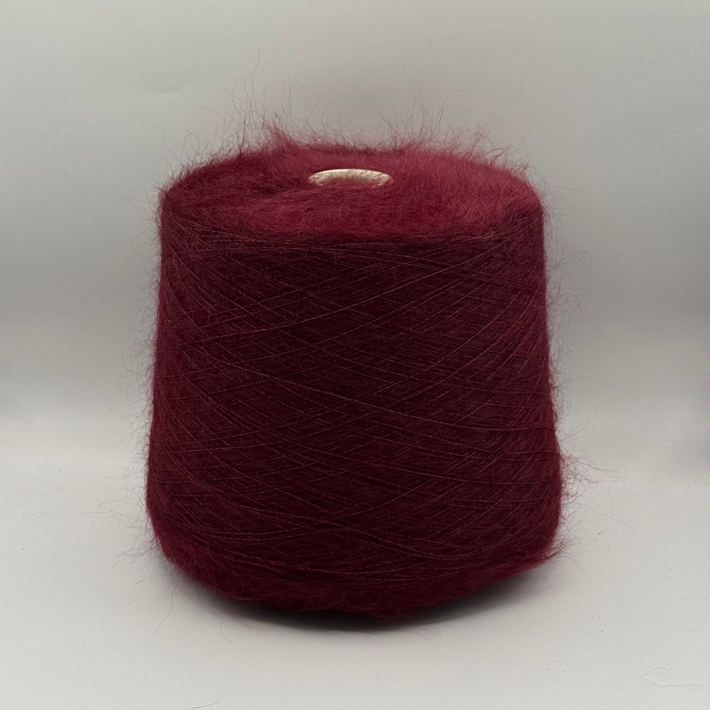 Lineapiu art. Camelot Silk 9000, Seidenmohair, Farbe: Tiefes Granatapfelrot