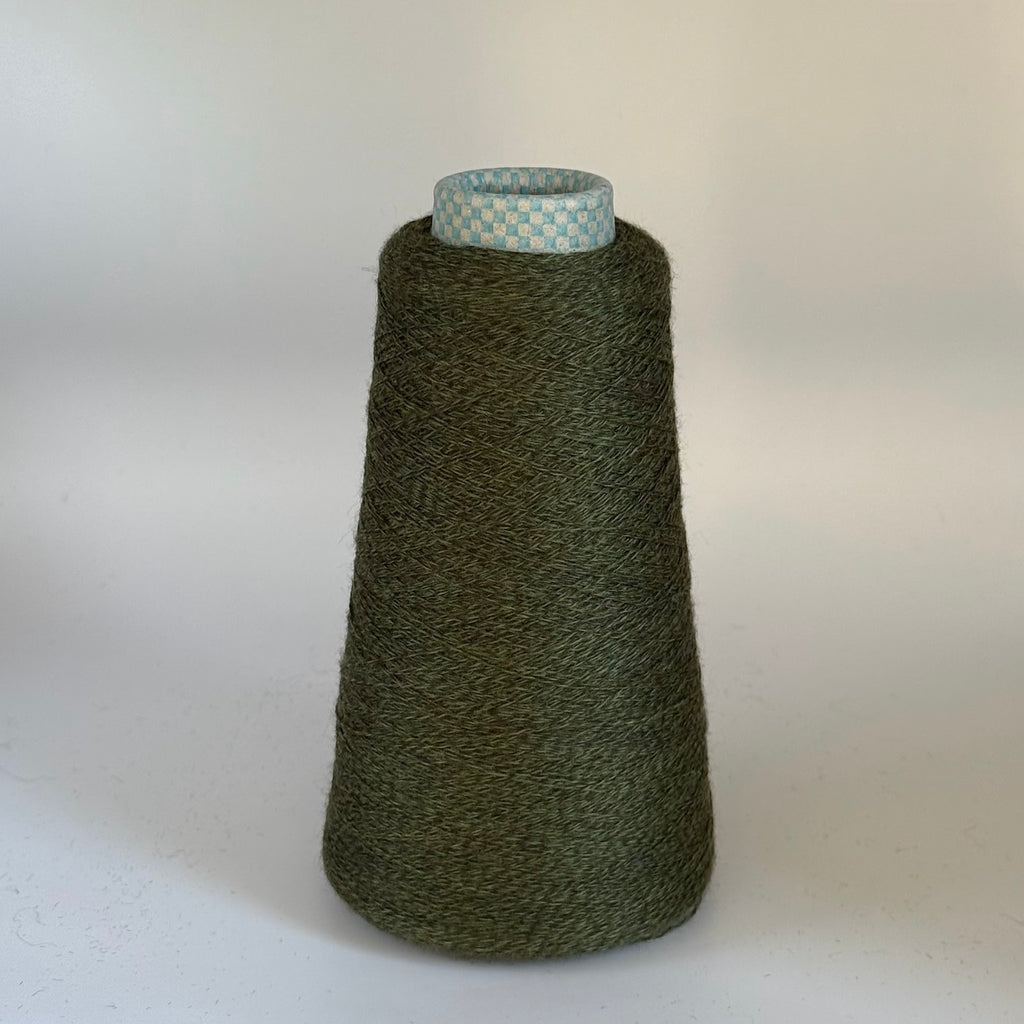 Zegna Baruffa Art. Cashwool 2/30, 100 % Merinowolle, Farbe: Oliven-Mix