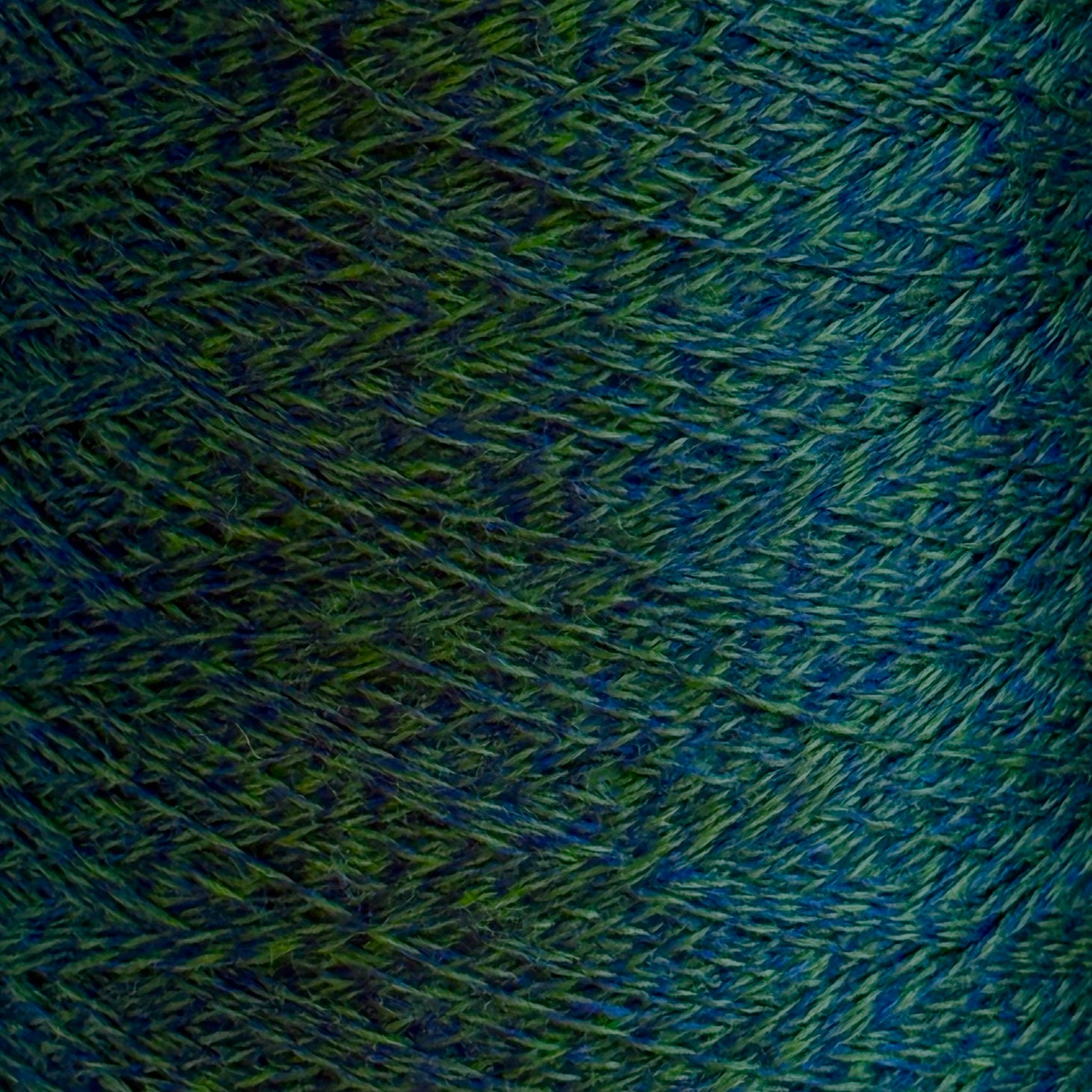 Zegna Baruffa art. Cashwool 2/30, merino 100% col. Green/Blue Mouline