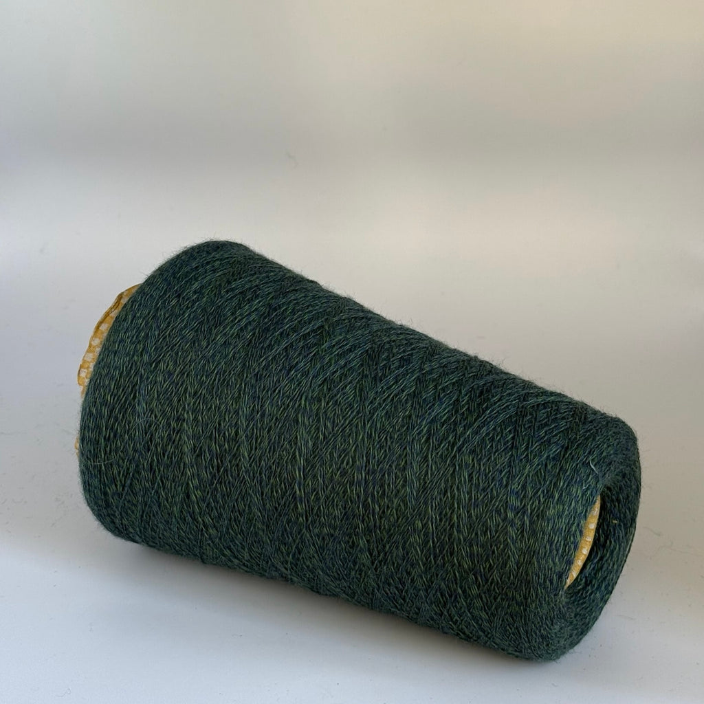 Zegna Baruffa art. Cashwool 2/30, merino 100% col. Green/Blue Mouline