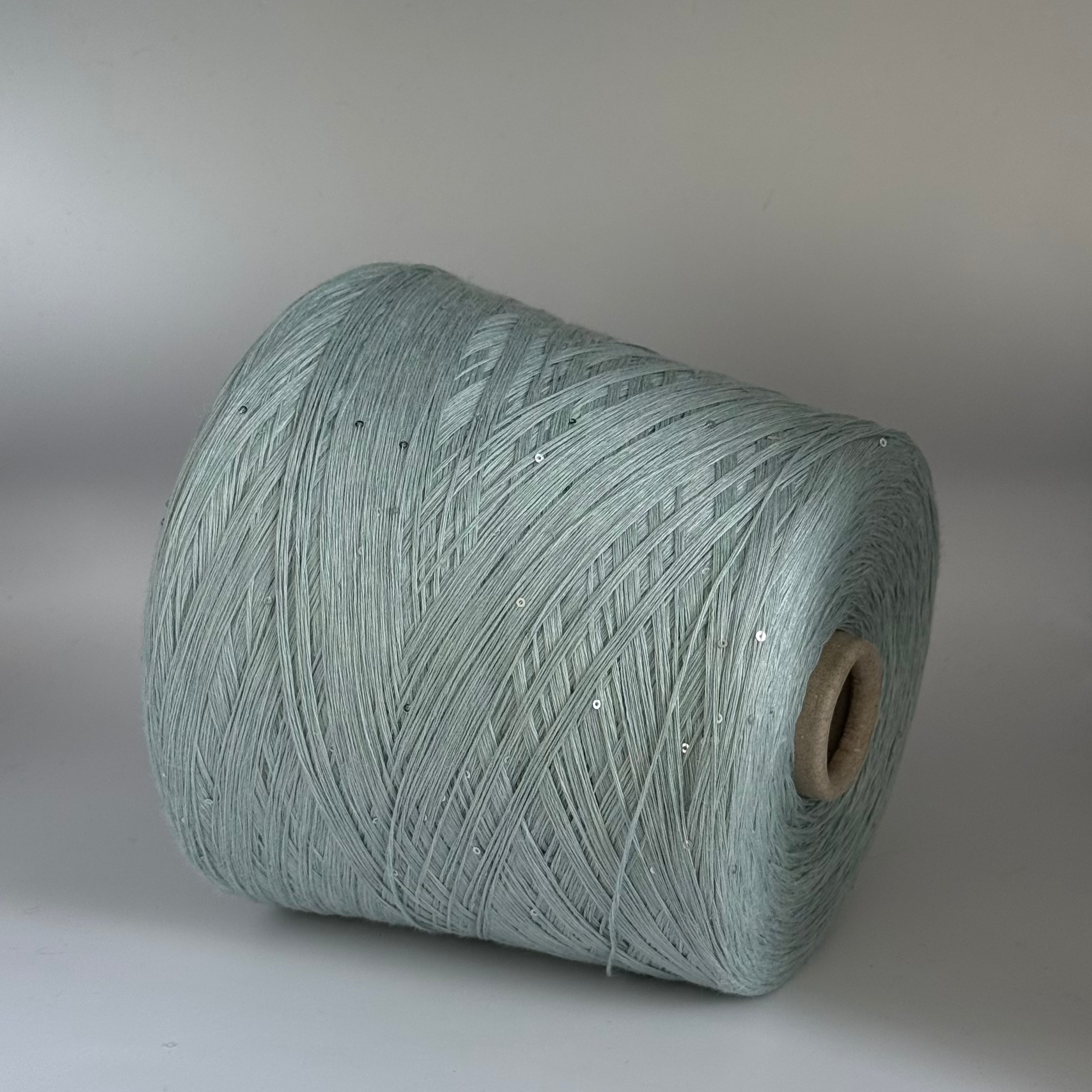 G&G Filati Art. Lino 4600, Leinen 100%+ Pailletten, Farbe: Eisglanz