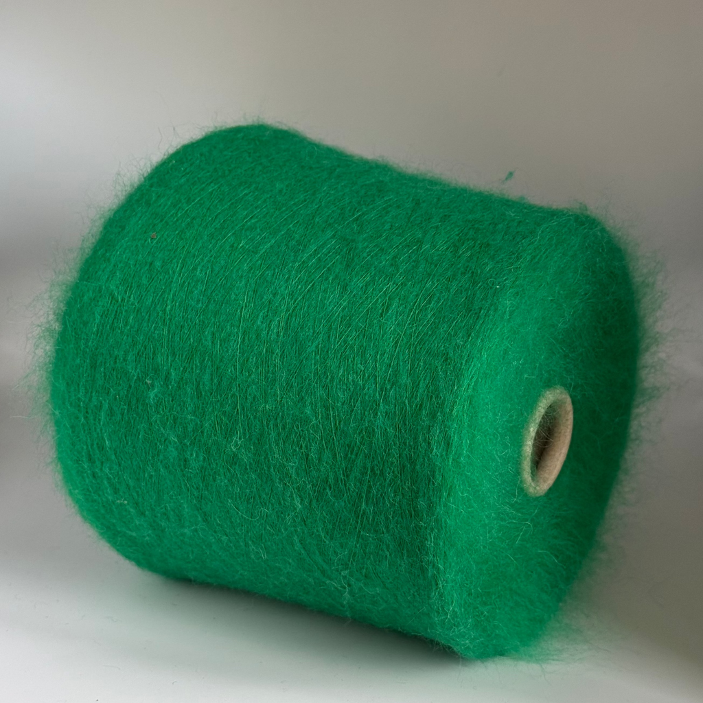 Lanificio dell'Olivo Art. Ecorouge 15000, Alpaka-Mohair-Mischung, Farbe: Leuchtendes Grün