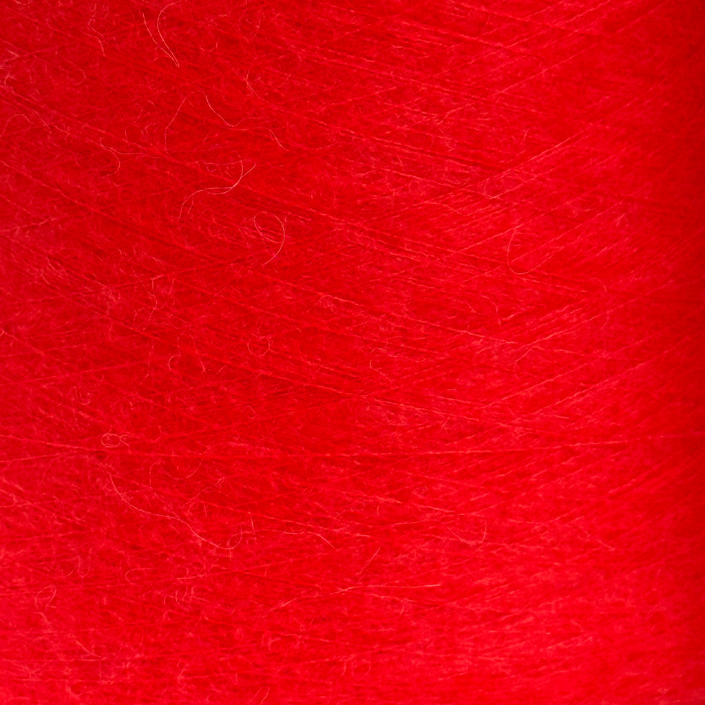 Lanificio dell'Olivo Art. Ecorouge 15000, Alpaka-Mohair-Mischung, Farbe: Elektrische Mohnblume