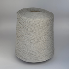 Loro Piana art. Lana cash 2/18, merino-cashmere blend, col. Chalk white/gray