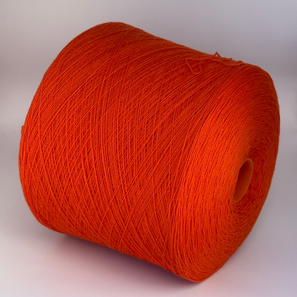 Loro Piana Art. Lana cash 2/18, Merino-Kaschmir-Mischung, Farbe: Verrückte Mandarine