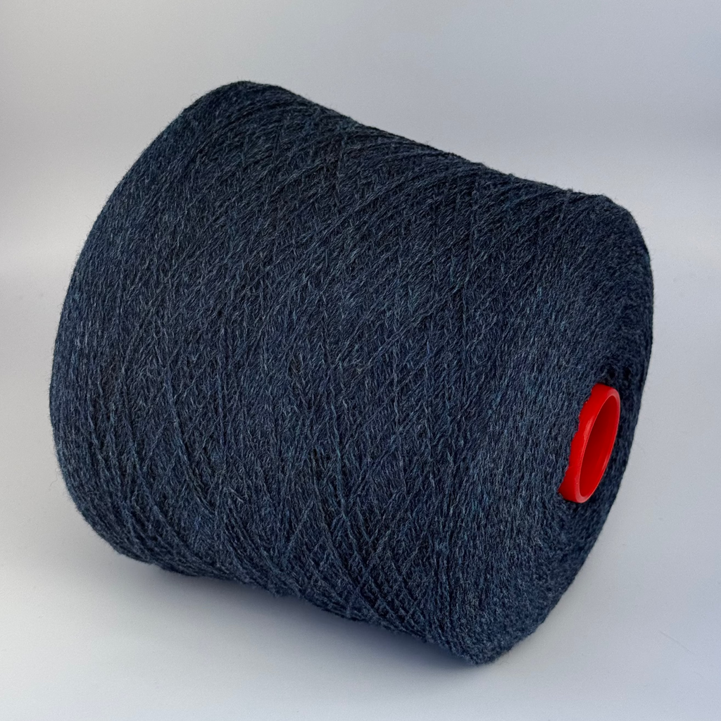 Loro Piana Art. Lana cash 2/18, Merino-Kaschmir-Mischung, Farbe: Navy Jeans