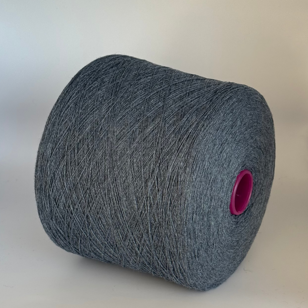 Loro Piana art. Lana cash 2/32, merino cashmere blend, col. Grey denim