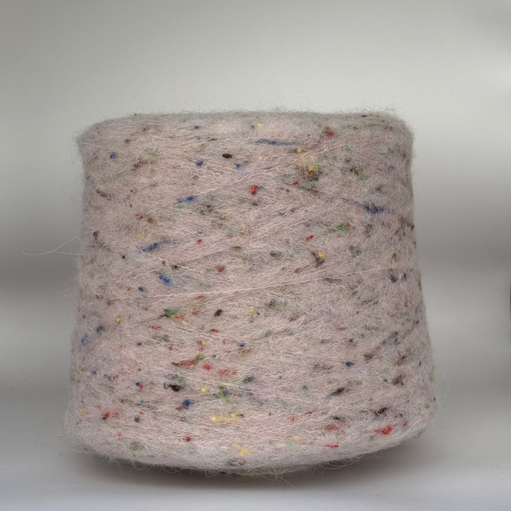 Ri.Go art. Multipoint 4600, alpaca-merino blend, col. Marshmallow  with sprinkles