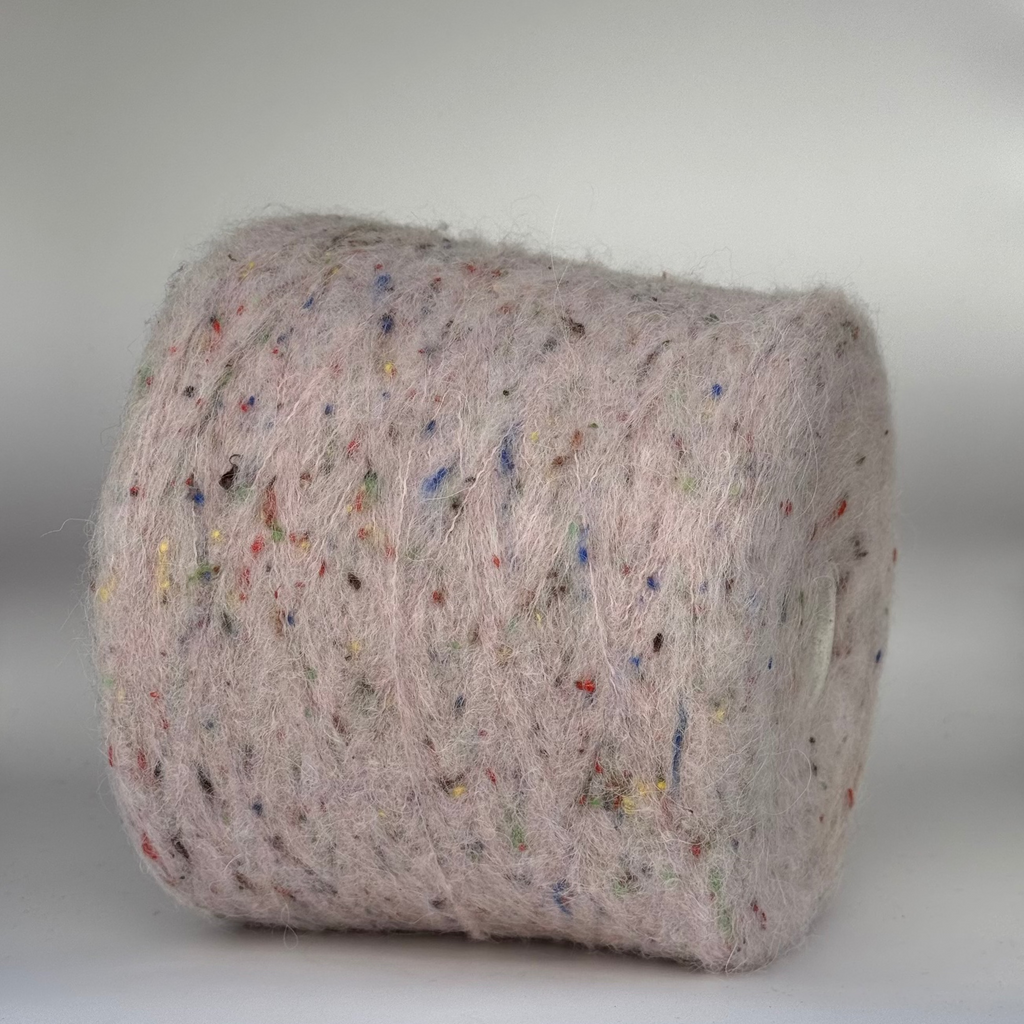 Ri.Go art. Multipoint 4600, alpaca-merino blend, col. Marshmallow  with sprinkles