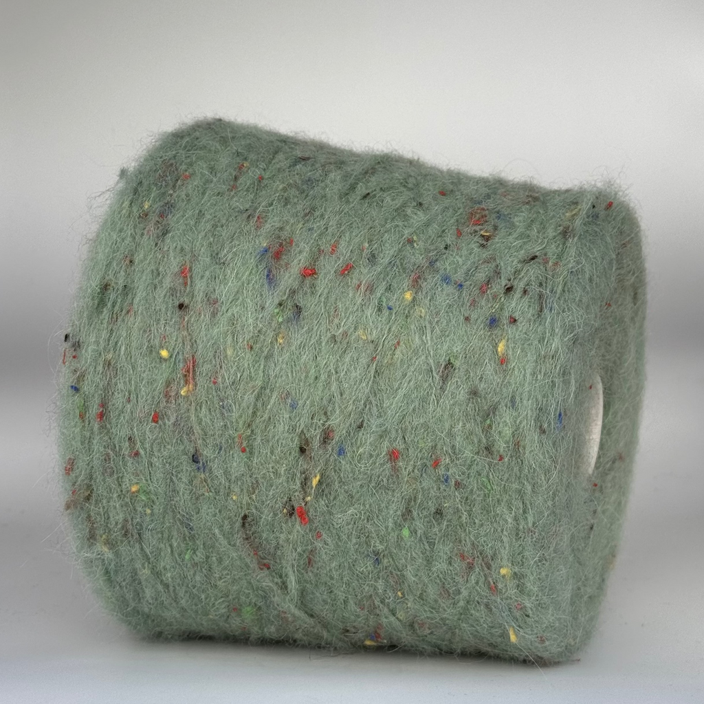 Ri.Go Art. Multipoint 4600, Alpaka-Merino-Mischung, Farbe: Minzeis mit Streuseln
