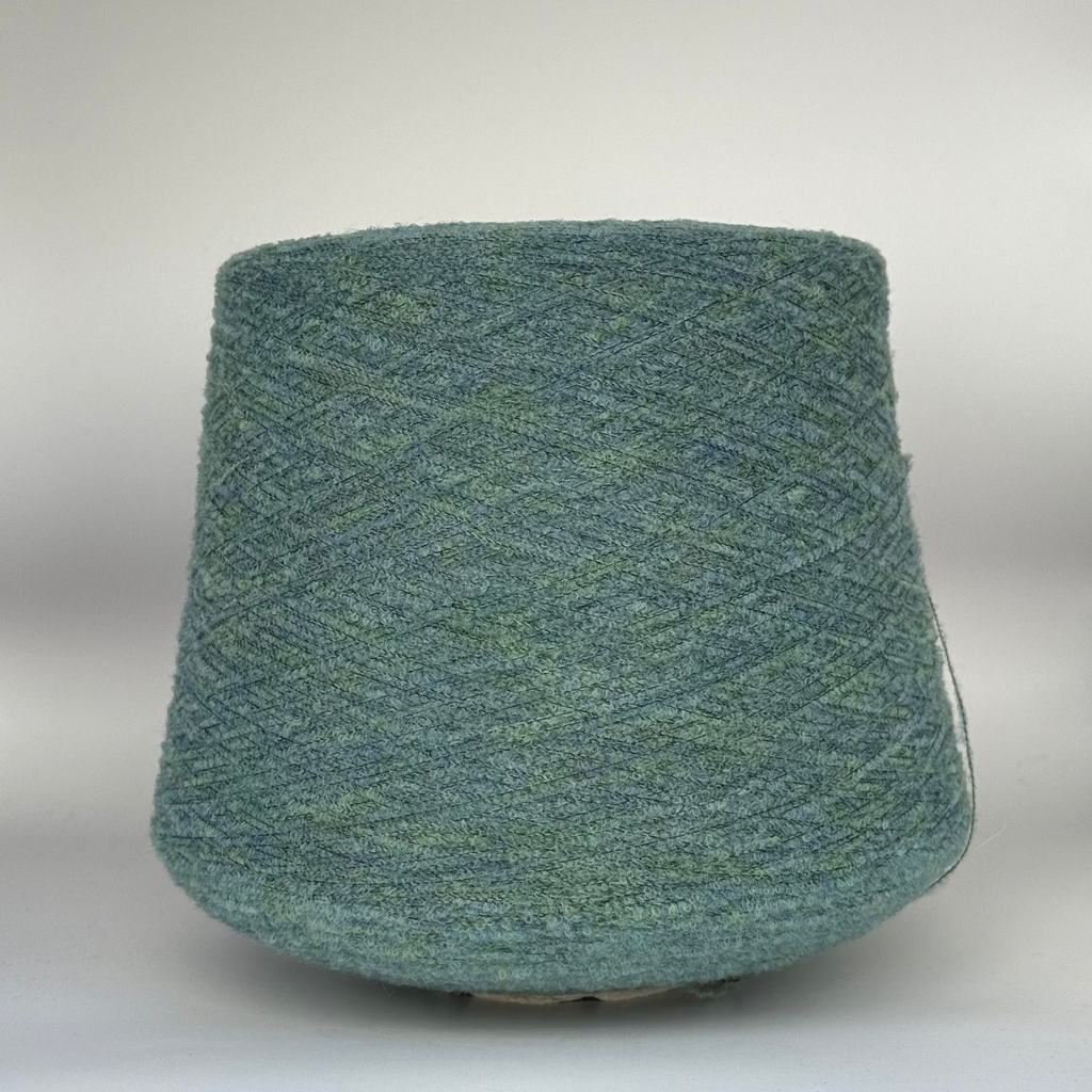 Zegna Baruffa art. Mousse 14000, merino micro boucle, col. Lagoon Splash