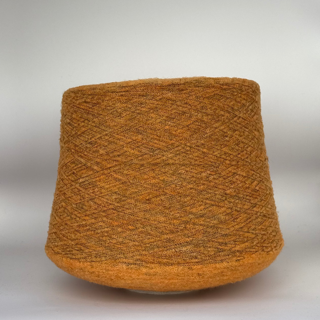 Zegna Baruffa art. Mousse 14000, merino micro boucle, col. Pumpkin spice