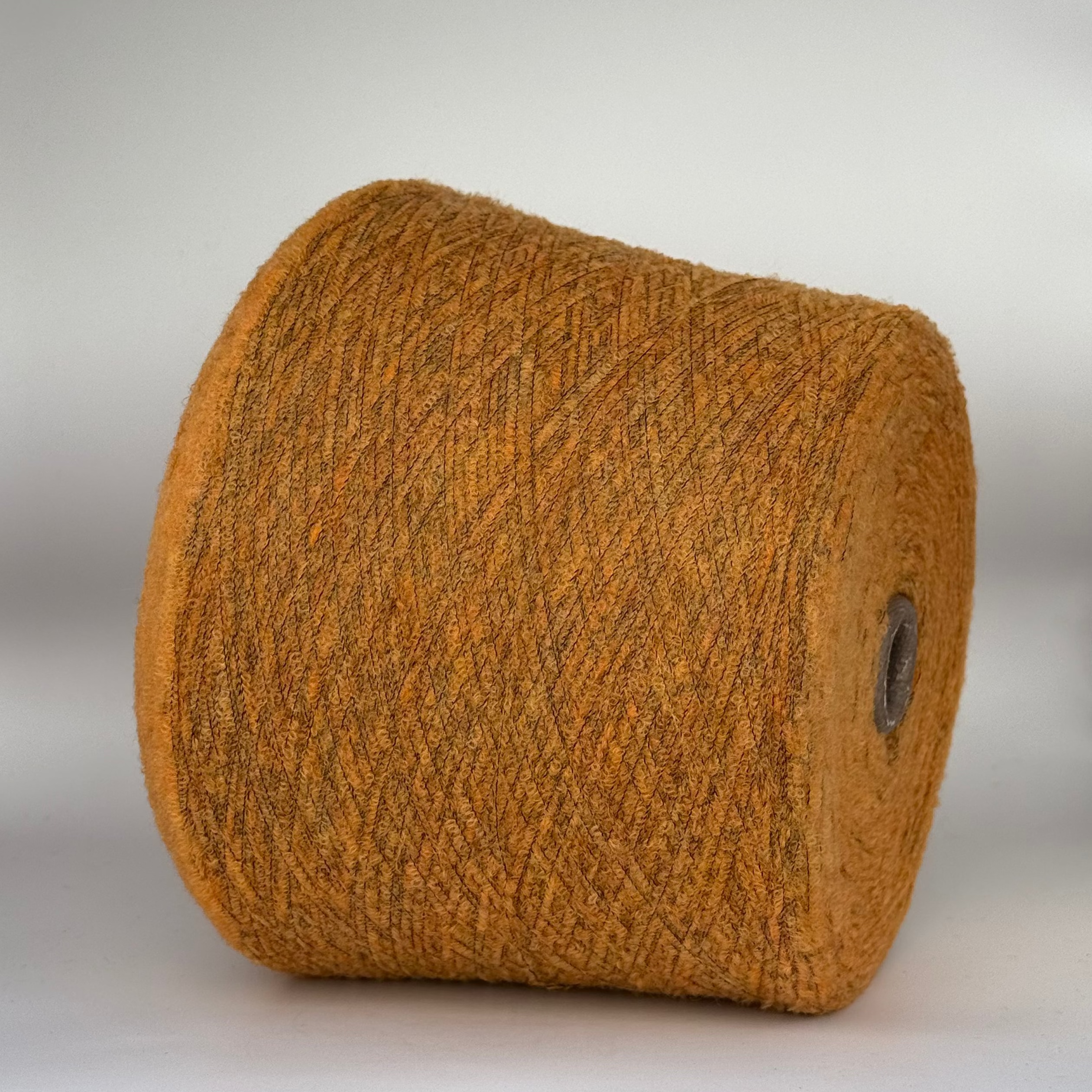 Zegna Baruffa art. Mousse 14000, merino micro boucle, col. Pumpkin spice