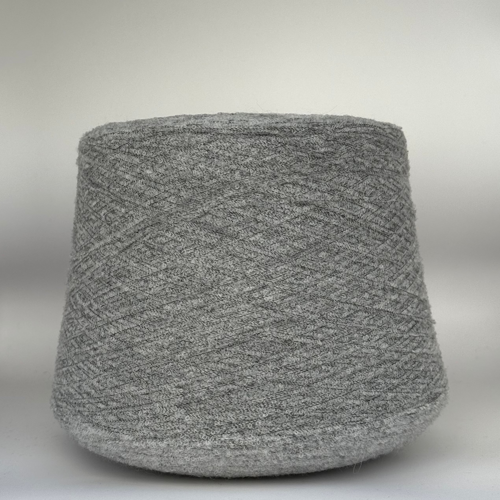 Zegna Baruffa art. Mousse 14000, merino micro boucle, col. Cement