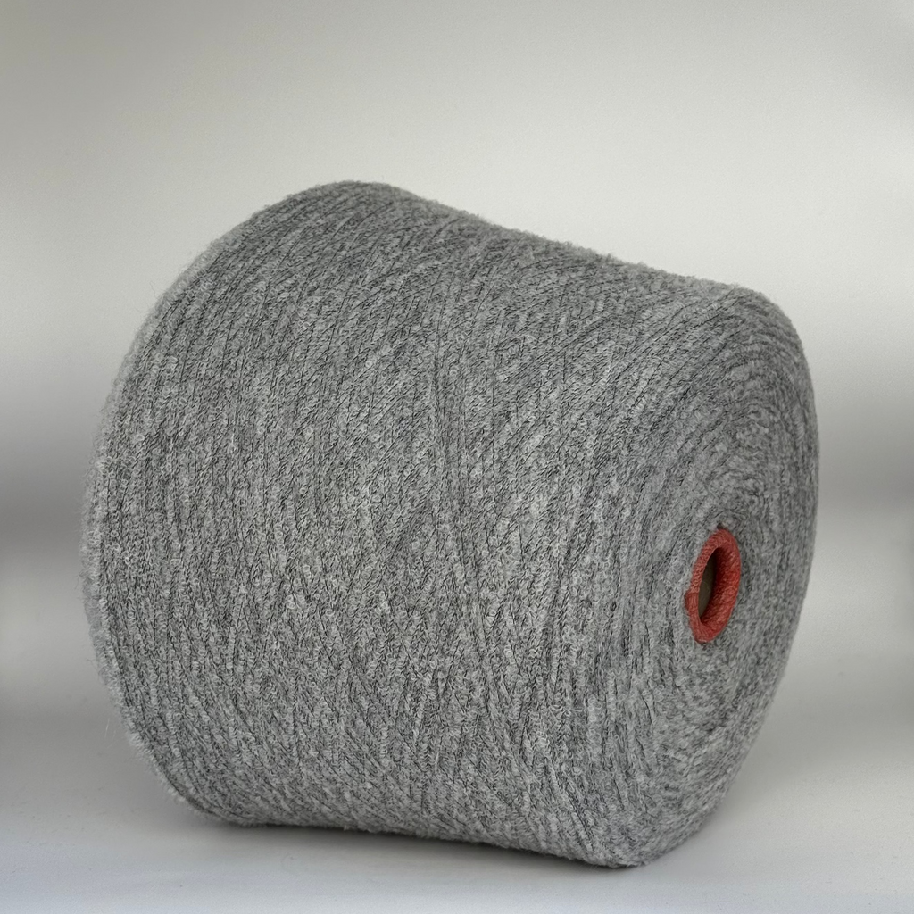 Zegna Baruffa art. Mousse 14000, merino micro boucle, col. Cement
