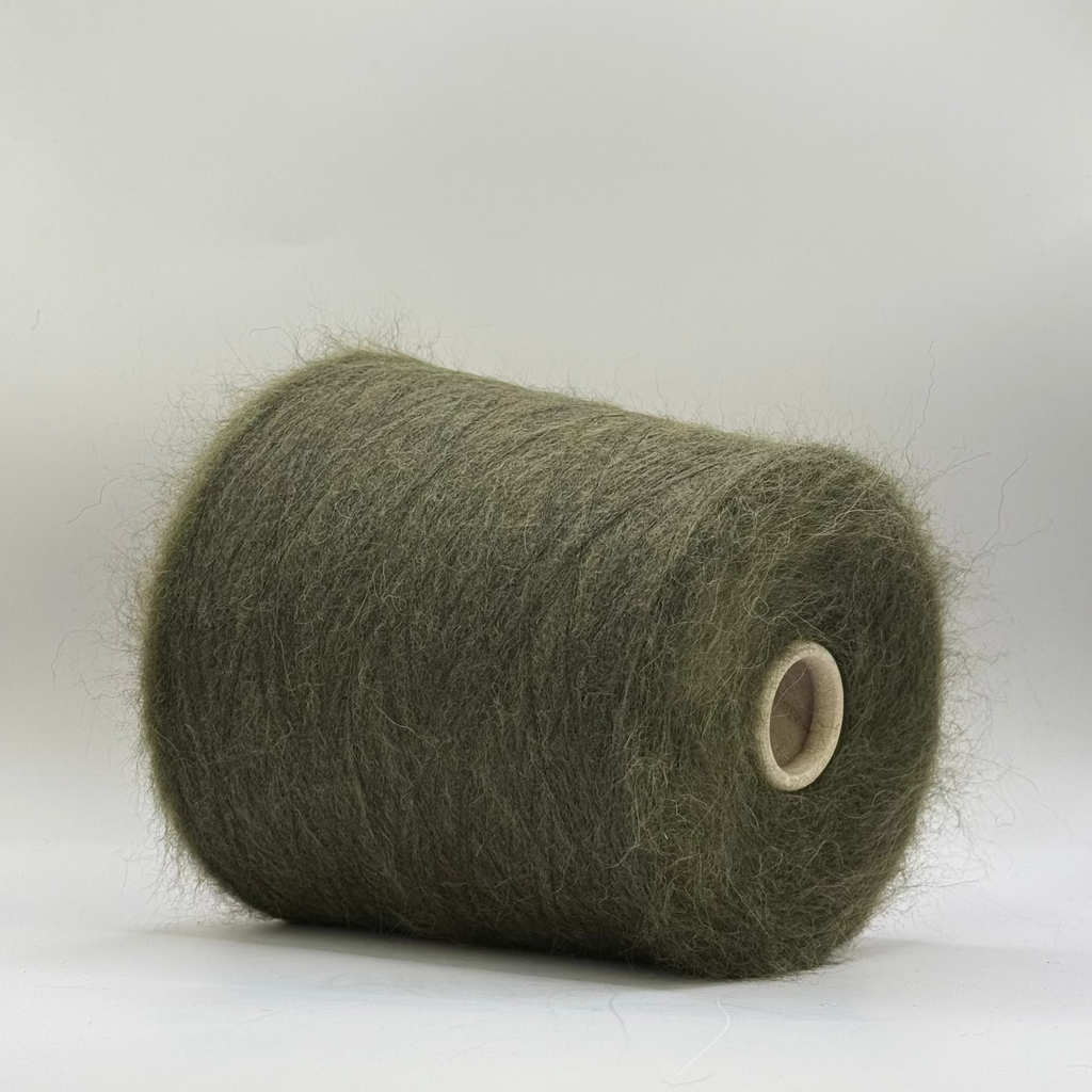 Lanificio dell'Olivo Art. Noir 23000, Alpaka-Mohair-Mischung, Farbe: Nori